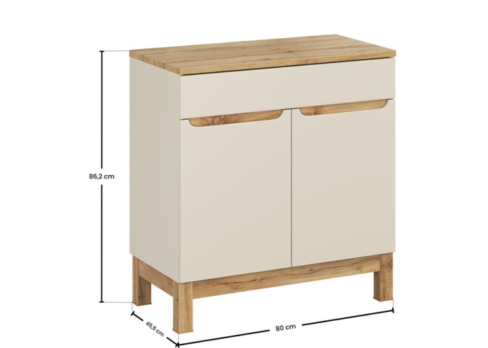 BALI cashmere 82-80-DW skrinka pod umývadlo 80 cm