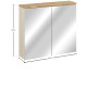 BALI cashmere 84-80, závesná skrinka so zrkadlom