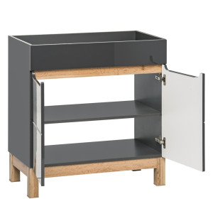 BALI grafit 820 skrinka pod umývadlo 60 cm