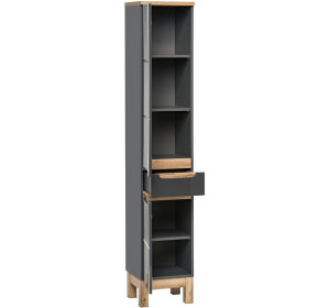 BALI grafit 800 policová skrinka do kúpelne 