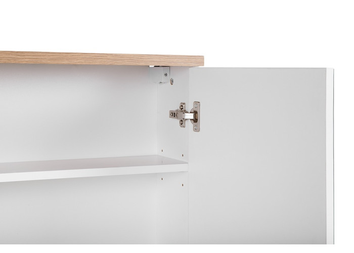 BALI white 841, závesná skrinka so zrkadlom 80 cm
