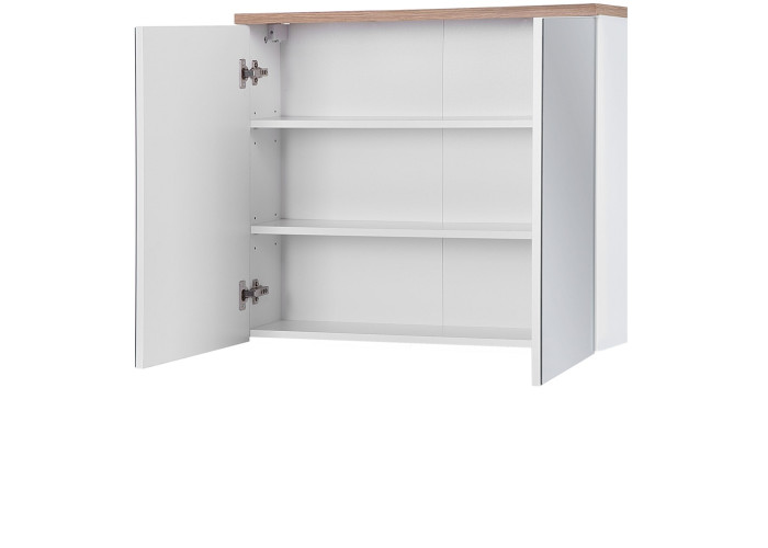 BALI white 841, závesná skrinka so zrkadlom 80 cm