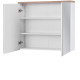 BALI white 841, závesná skrinka so zrkadlom 80 cm
