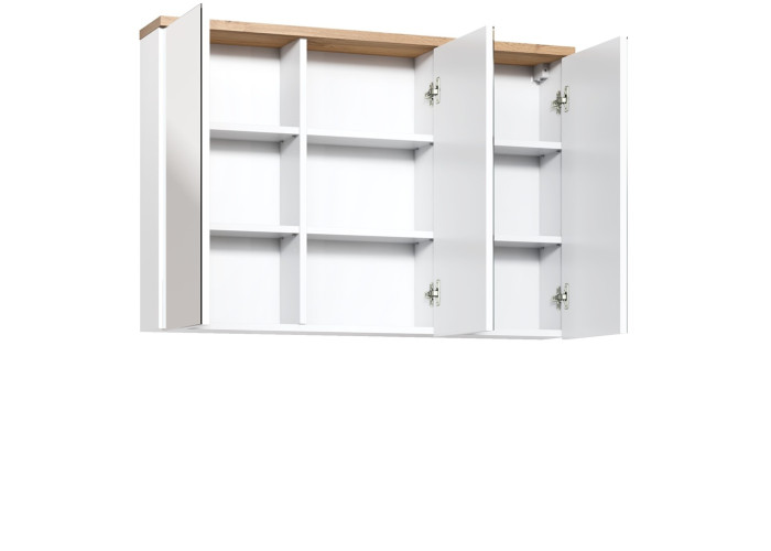 BALI white 845, závesná skrinka so zrkadlom 100 cm
