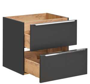 COIN čierna/dub 820 skrinka pod umývadlo 60 cm