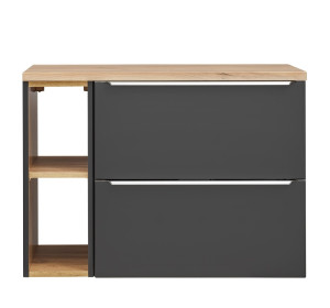 COIN čierna/dub 820-60-20-D skrinka pod umývadlo 80 cm