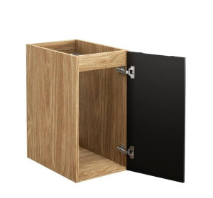 LUXOR Black 81-30-1D závesná skrinka do kúpelne 30 cm