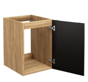 LUXOR Black 81-40-1D závesná skrinka do kúpelne 40 cm