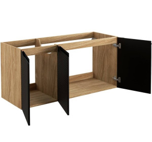 LUXOR Black 82-120-3D závesná skrinka pod umývadlo 120 cm