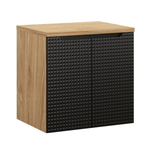 LUXOR Black 82-60-2D-D závesná skrinka pod umývadlo 60 cm