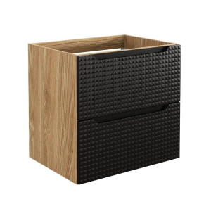 LUXOR Black 82-60-2S závesná skrinka pod umývadlo 60 cm