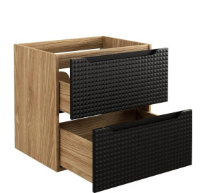 LUXOR Black 82-60-2S závesná skrinka pod umývadlo 60 cm