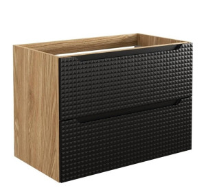 LUXOR Black 82-80-2S závesná skrinka pod umývadlo 80 cm