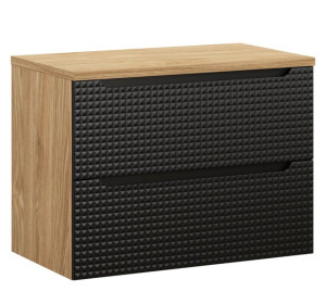 LUXOR Black 82-80-2S-D závesná skrinka pod umývadlo 80 cm