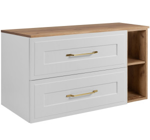 CLASSIC biely W100DC závesná skrinka pod umývadlo 100 cm