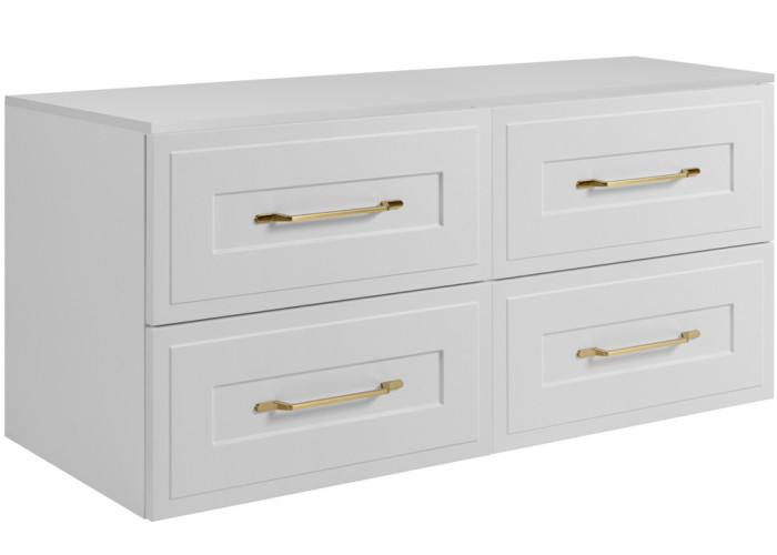 CLASSIC biely W120DW závesná skrinka pod umývadlo 120 cm