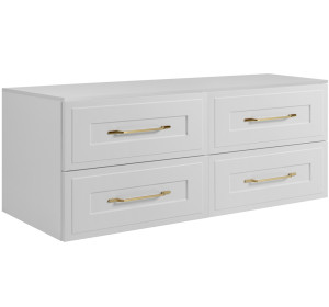 CLASSIC biely W160DW závesná skrinka pod umývadlo 160 cm