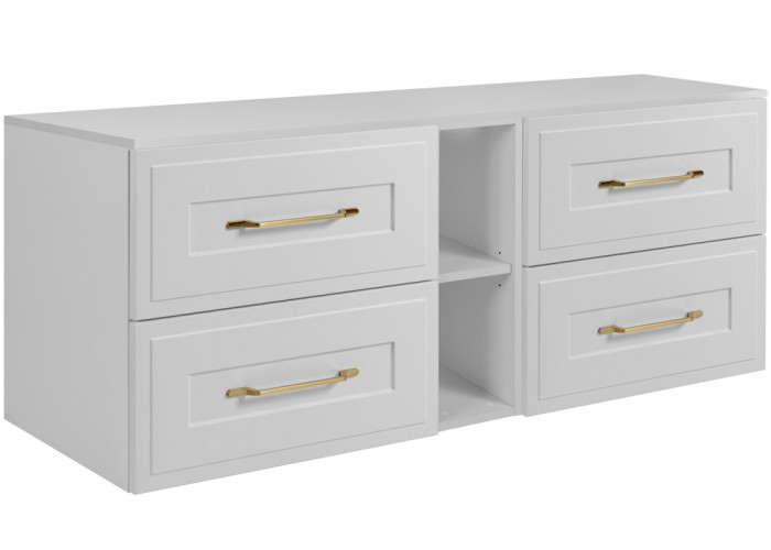 CLASSIC biely W180DW závesná skrinka pod umývadlo 180 cm