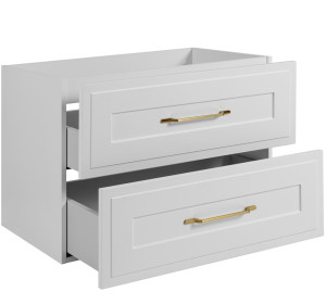 CLASSIC biely W100DC závesná skrinka pod umývadlo 100 cm