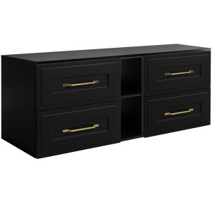 CLASSIC čierny B140DB závesná skrinka pod umývadlo 140 cm