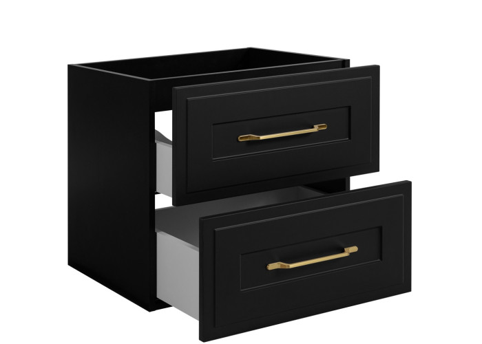 CLASSIC čierny B120DB závesná skrinka pod umývadlo 120 cm