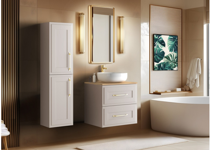 CLASSIC kašmír K140DC závesná skrinka pod umývadlo 140 cm