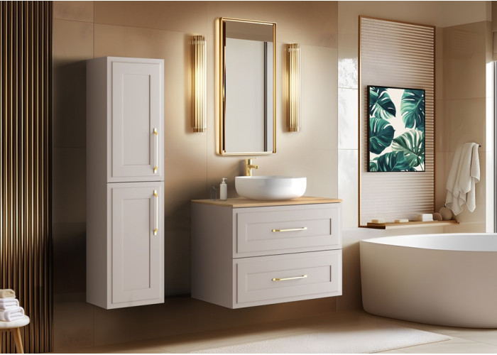 CLASSIC kašmír K140DC závesná skrinka pod umývadlo 140 cm