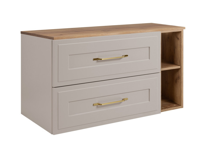 CLASSIC kašmír K100DC závesná skrinka pod umývadlo 100 cm CLASSIC kašmír K100DC závesná skrinka pod umývadlo 100 cm