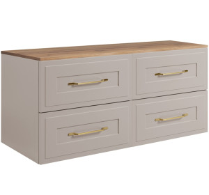 CLASSIC kašmír K120DC závesná skrinka pod umývadlo 120 cm