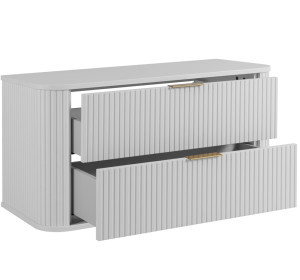 ELEGANCE biela W100 závesná skrinka pod umývadlo 100 cm s vrchnou doskou