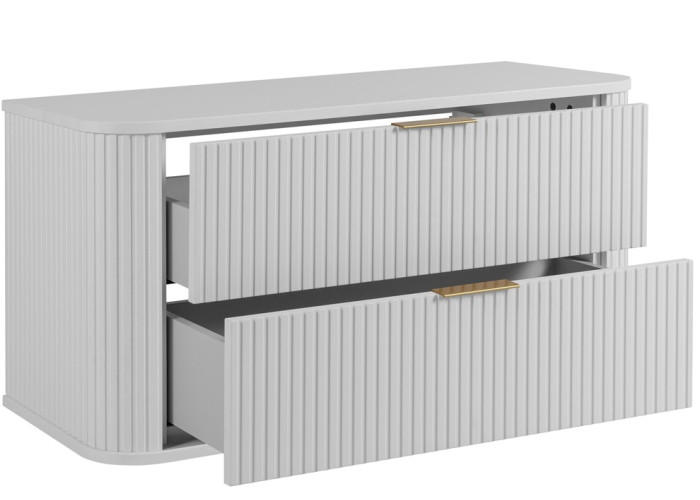 ELEGANCE biela W100 závesná skrinka pod umývadlo 100 cm s vrchnou doskou