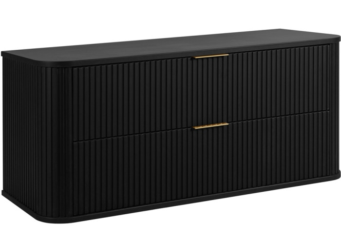 ELEGANCE čierna B120 závesná skrinka pod umývadlo 120 cm s vrchnou doskou ELEGANCE čierna B120 závesná skrinka pod umývadlo 120 cm s vrchnou doskou