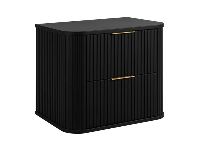 ELEGANCE čierna B60 závesná skrinka pod umývadlo 60 cm s vrchnou doskou ELEGANCE čierna B60 závesná skrinka pod umývadlo 60 cm s vrchnou doskou