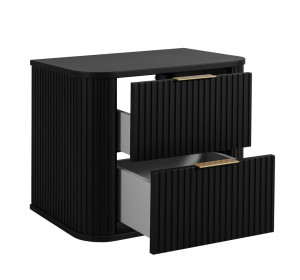 ELEGANCE čierna B60 závesná skrinka pod umývadlo 60 cm s vrchnou doskou