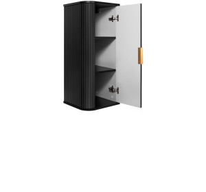 ELEGANCE čierna B35M závesná skrinka do kúpelne