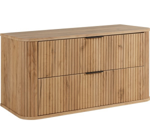 ELEGANCE dub craft zlatý C100 závesná skrinka pod umývadlo 100 cm s vrchnou doskou