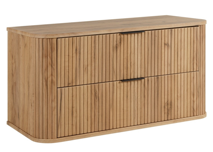 ELEGANCE dub craft zlatý C100 závesná skrinka pod umývadlo 100 cm s vrchnou doskou