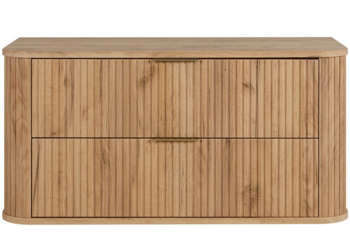 ELEGANCE dub craft zlatý C100 závesná skrinka pod umývadlo 100 cm s vrchnou doskou