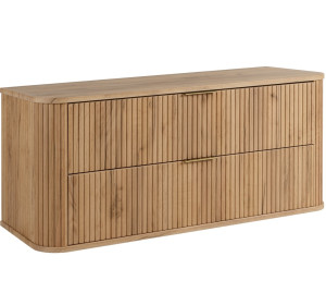 ELEGANCE dub craft zlatý C120 závesná skrinka pod umývadlo 120 cm s vrchnou doskou