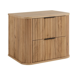 ELEGANCE dub craft zlatý C60 závesná skrinka pod umývadlo 60 cm s vrchnou doskou