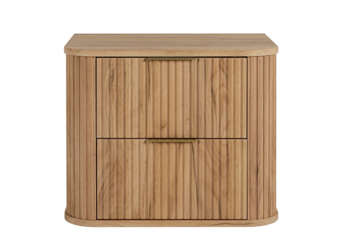 ELEGANCE dub craft zlatý C60 závesná skrinka pod umývadlo 60 cm s vrchnou doskou