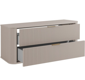 ELEGANCE kašmír K120 závesná skrinka pod umývadlo 120 cm s vrchnou doskou