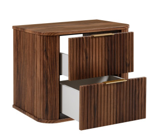 ELEGANCE orech O60 závesná skrinka pod umývadlo 60 cm s vrchnou doskou