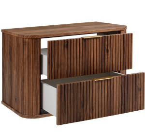 ELEGANCE orech O80 závesná skrinka pod umývadlo 80 cm s vrchnou doskou