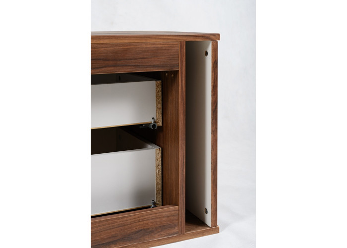 ELEGANCE orech O60 závesná skrinka pod umývadlo 60 cm s vrchnou doskou ELEGANCE orech O60 závesná skrinka pod umývadlo 60 cm s vrchnou doskou