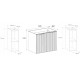 FLOW biely matný W100-R60RDC-2 závesná skrinka pod umývadlo 100 cm FLOW biely matný W100-R60RDC-2 závesná skrinka pod umývadlo 100 cm