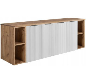 FLOW biely matný W160-R6060RDC-2 závesná skrinka pod umývadlo 160 cm FLOW biely matný W160-R6060RDC-2 závesná skrinka pod umývadlo 160 cm