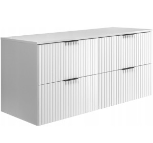 FLOW biely matný W120DW závesná skrinka pod umývadlo 120 cm FLOW biely matný W120DW závesná skrinka pod umývadlo 120 cm