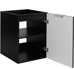 FLOW čierny matný B40D1 závesná kúpeľňová skrinka 40 cm FLOW čierny matný B40D1 závesná kúpeľňová skrinka 40 cm