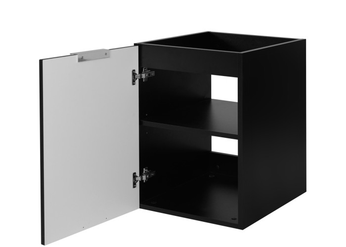 FLOW čierny matný B40D1 závesná kúpeľňová skrinka 40 cm